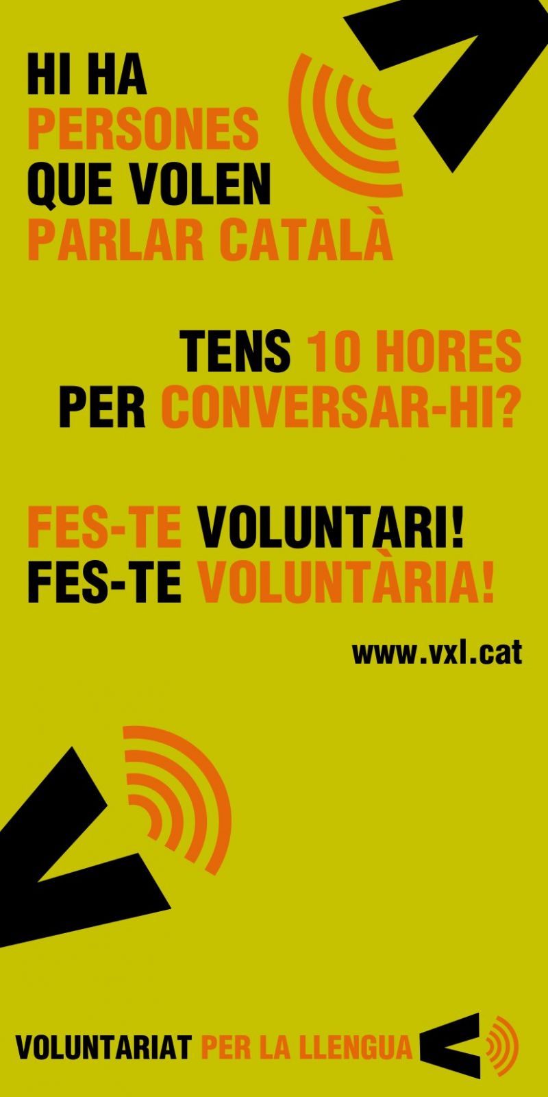 Parles català? Fes-te voluntari/ària!