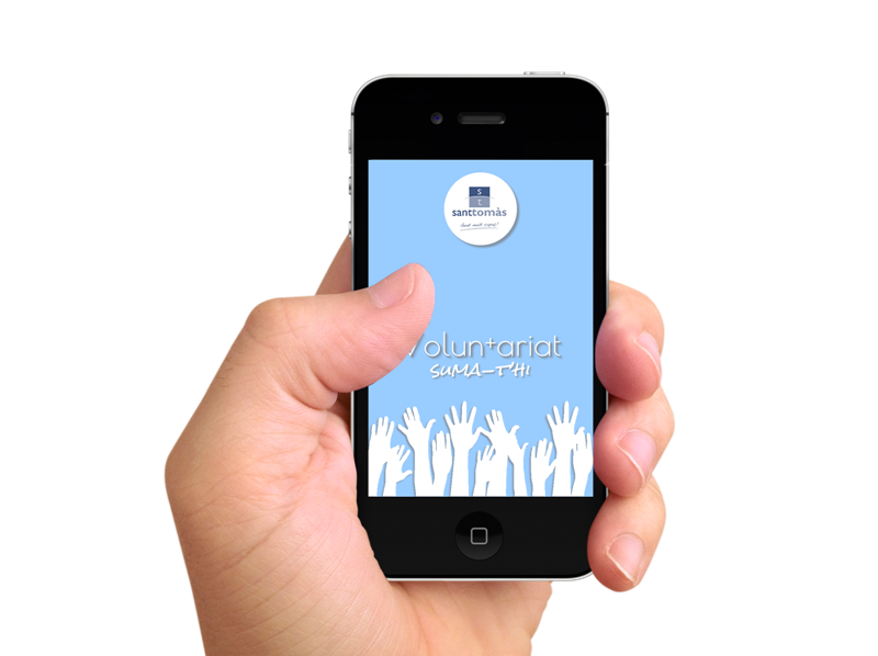 L’Associació Sant Tomàs presenta una aplicació de mòbil per a animar a les persones a fer voluntariat