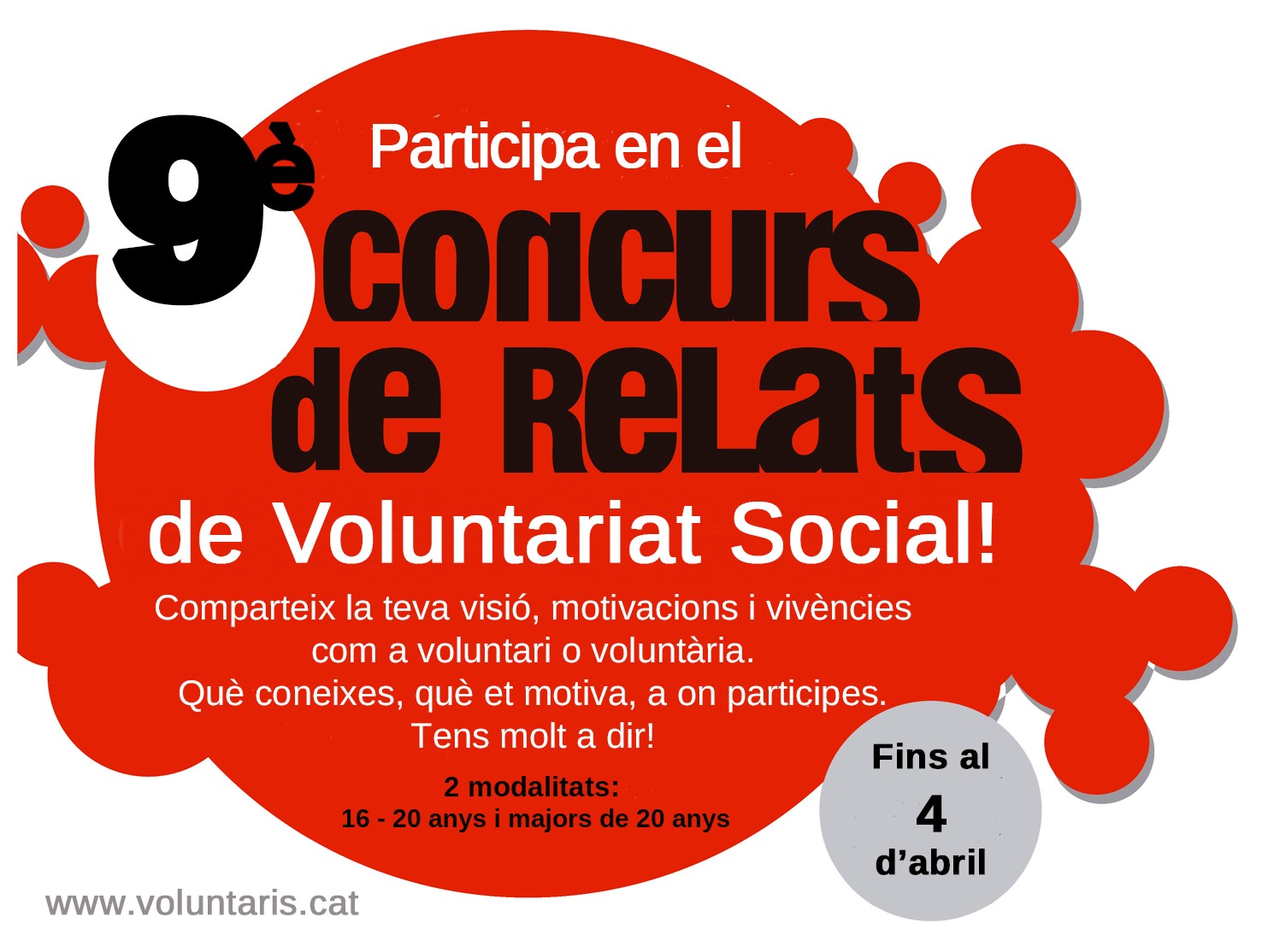 9è Concurs de Relats de Voluntariat Social